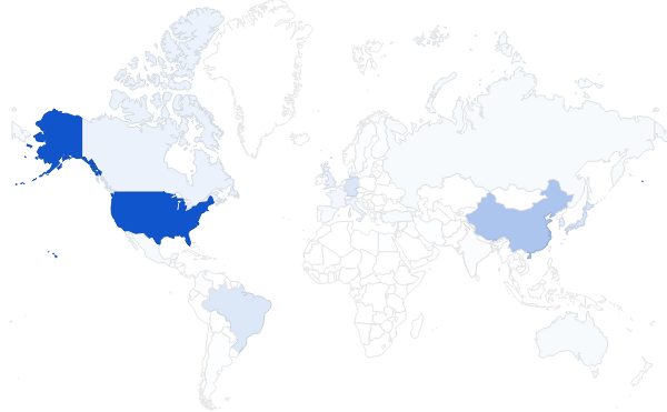Map of the page views before Reddit