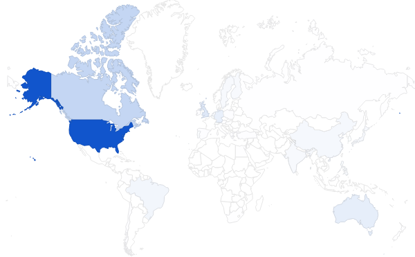 Map of page views after Reddit