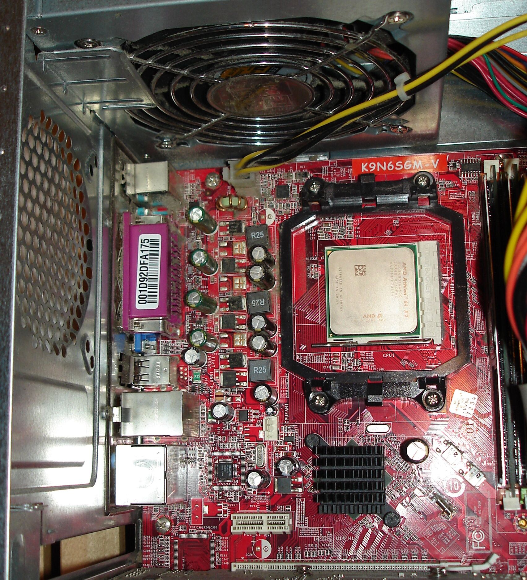 Clean motherboard and case